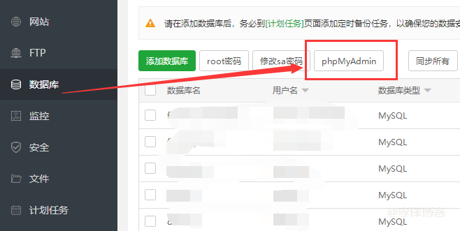 宝塔面板新建数据库提示数据库名不能大于16位的解决方法 第2张 宝塔面板新建数据库提示数据库名不能大于16位的解决方法 第2张