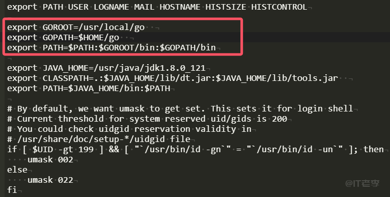 linux系统下安装和部署go语言环境并设置开机启动的图文记录 第2张